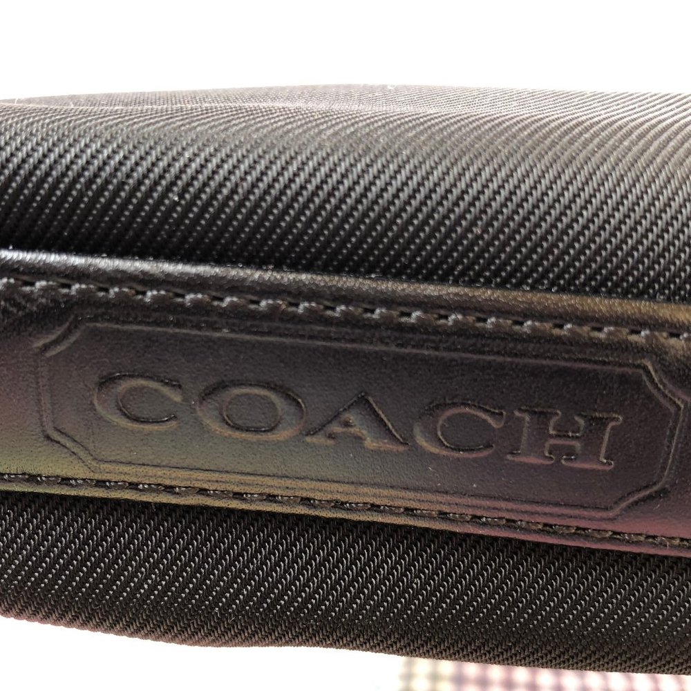 Coach Black Ballistic Nylon Wristlet Convertible to Hand Carry Handbag - Picture 7 of 11